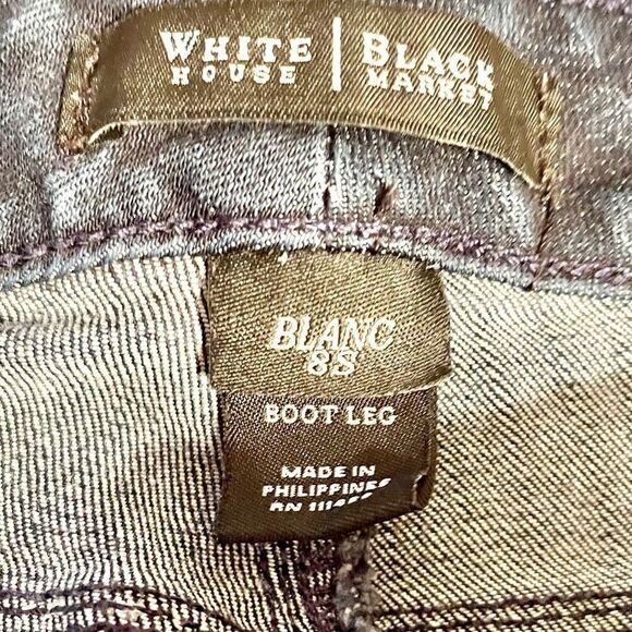 BLACK BOOT LEG JEANS SIZE 8S by WHITE/BLACK - Picture 4 of 9